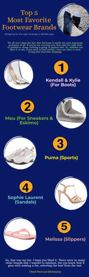 Fashion and Clothing: Top 5 Most Favorite Footwear Brands